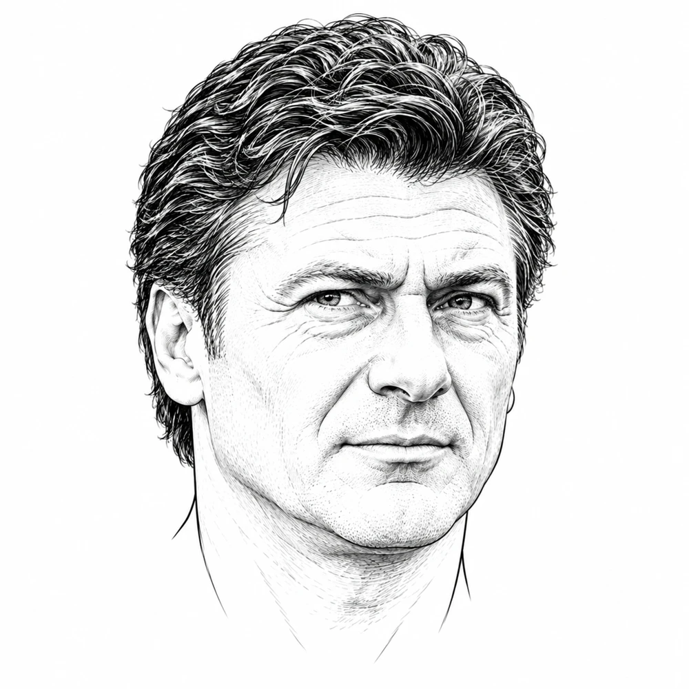 Walter Mazzarri — ritratto illustrato