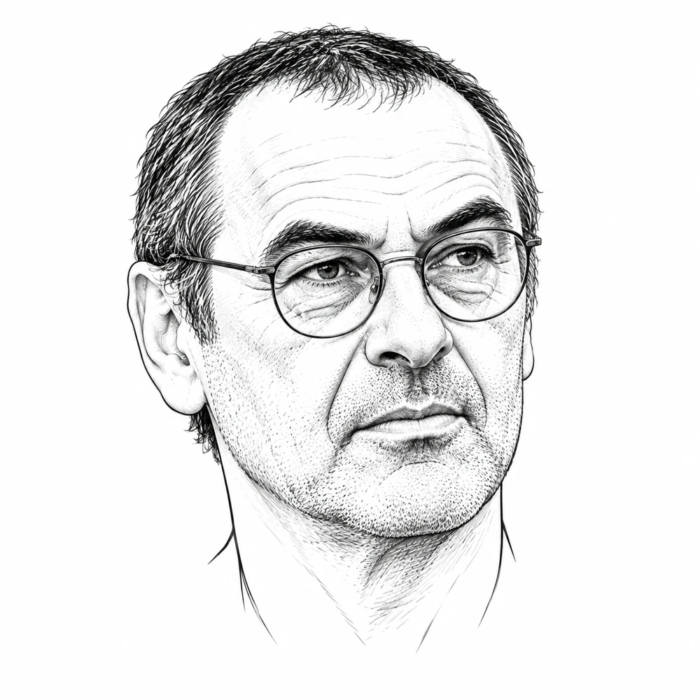 Maurizio Sarri — ritratto illustrato