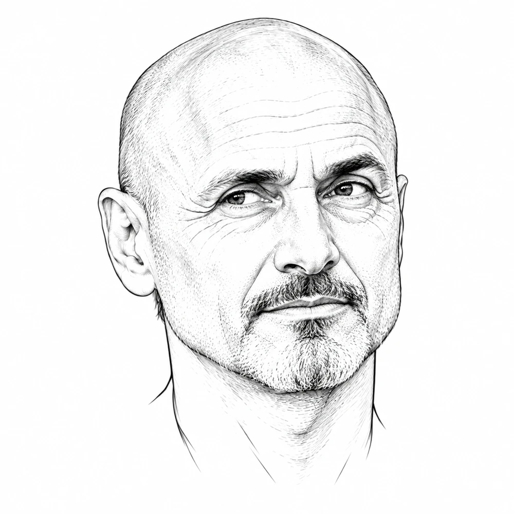 Luciano Spalletti — ritratto illustrato